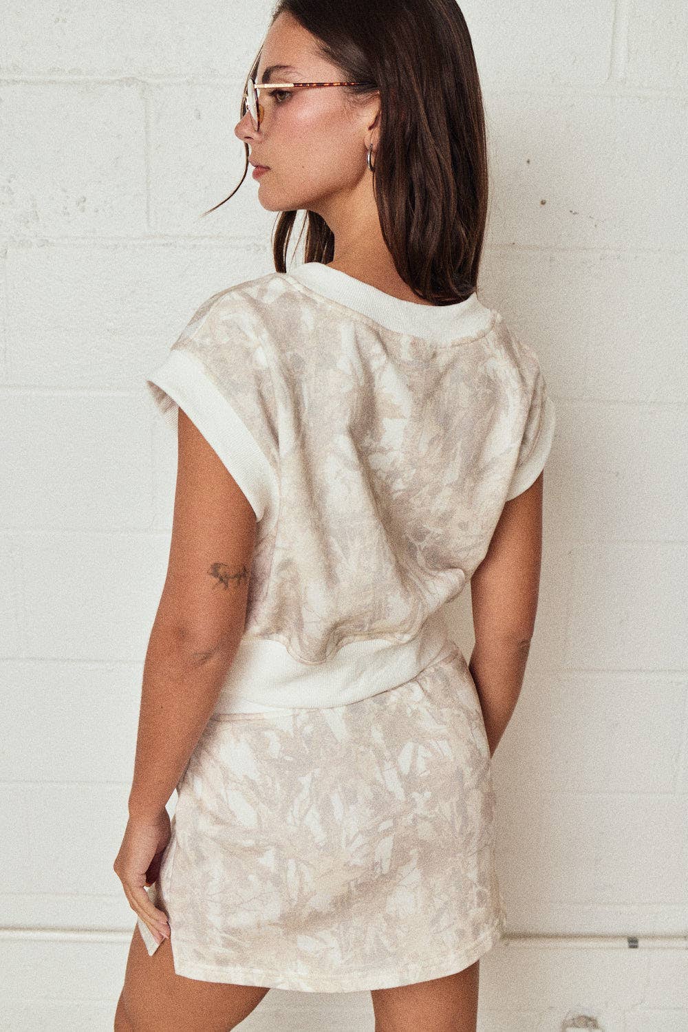 CAMO S/L TOP SKIRT SET: CAMO