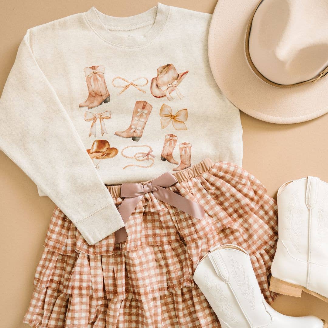 Cowgirl Cutie Girls Western Sweatshirt