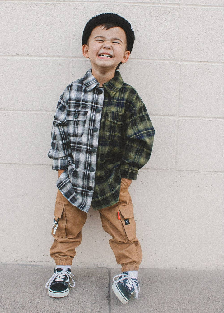 Two-Tone Flannel Black/Green