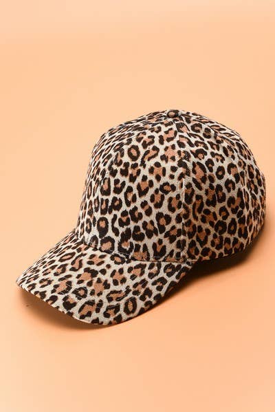 ANIMAL PRINT BASE BALL CAPS  | 40HW710: A
