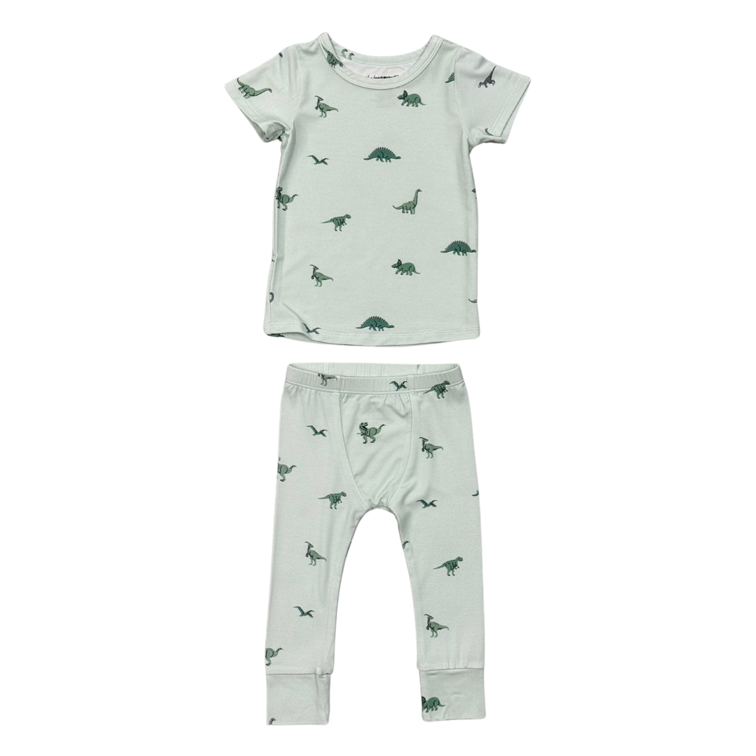 Babysprouts Short Sleeve Lounge Set: Dirt Bikes