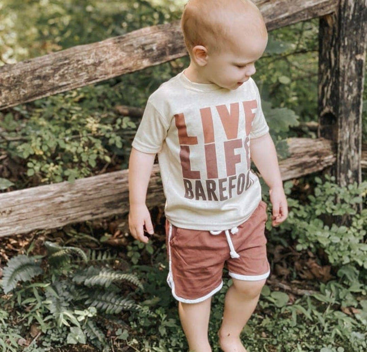 "Live Life Barefoot" Kids T-Shirt