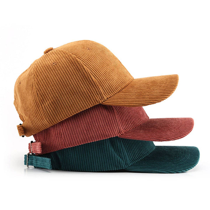 Corduroy Baseball Cap Unisex Winter Warm Outdoor_CWAH0517: GREY / (OS) 2