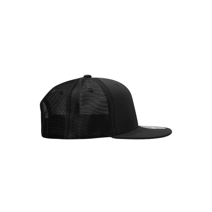 Decky 5010 - Kids Youth Trucker Hat, Flat Bill Snapback - 50: Heather Grey