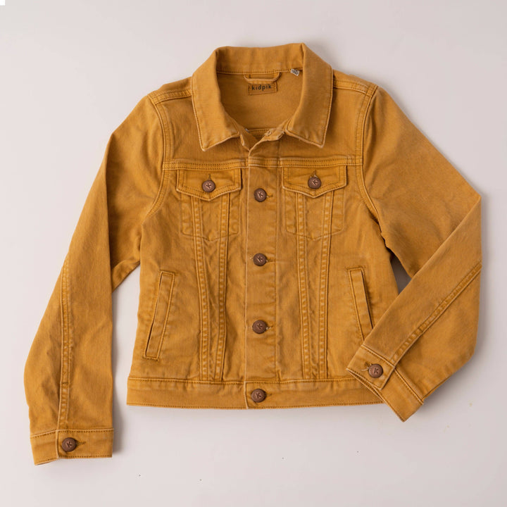 Colored Jean Jacket: Oyster
