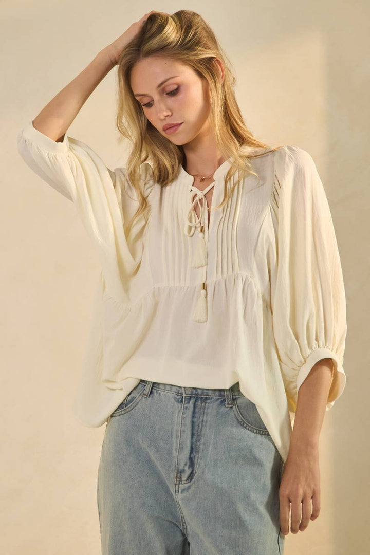 Flowy Blouse: Ivory