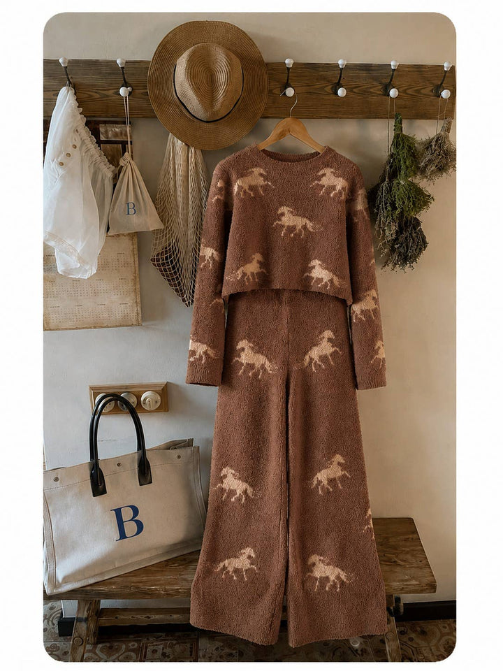 Horse Sweater Lounge Set