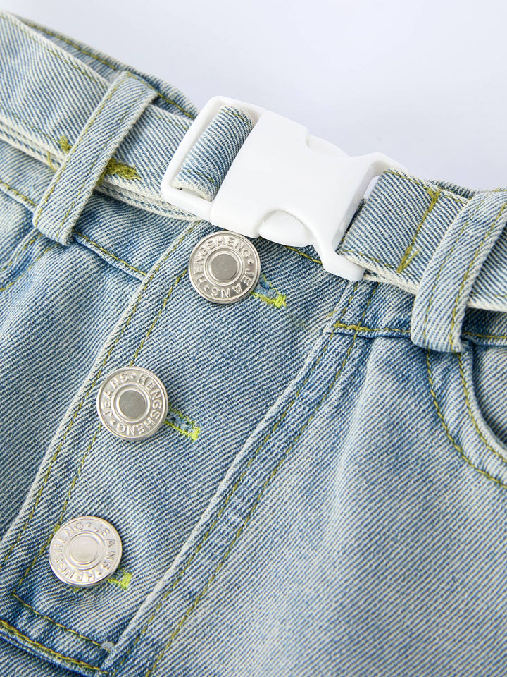 Girls Denim Tulle Skirt: 8/9