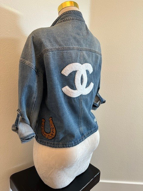 CHANEL INSPIRED CUSTOM DENIM JACKET