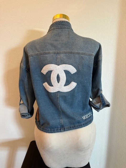 CHANEL INSPIRED CUSTOM DENIM JACKET