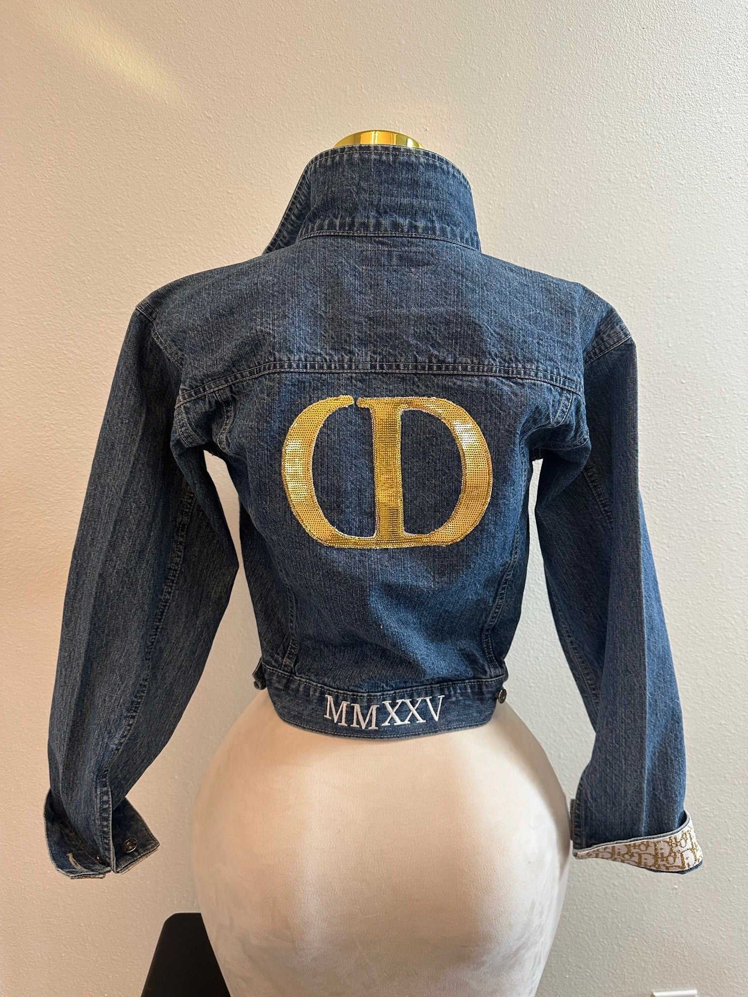 CHRISTIAN DIOR INSPIRED CUSTOM DENIM