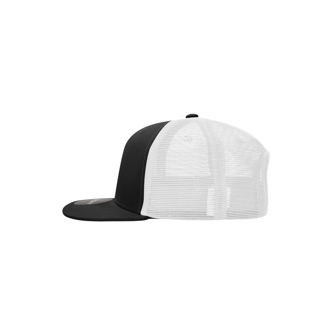 Decky 5010 - Kids Youth Trucker Hat, Flat Bill Snapback - 50: Black