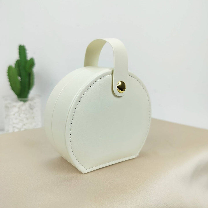 Vegan Leather Mini Portable Jewelry Storage Gifts Box