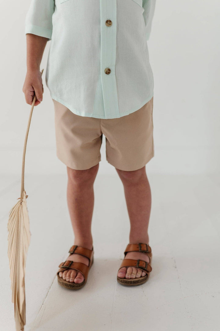 Babysprouts Boy's Dressy Shorts: Khaki