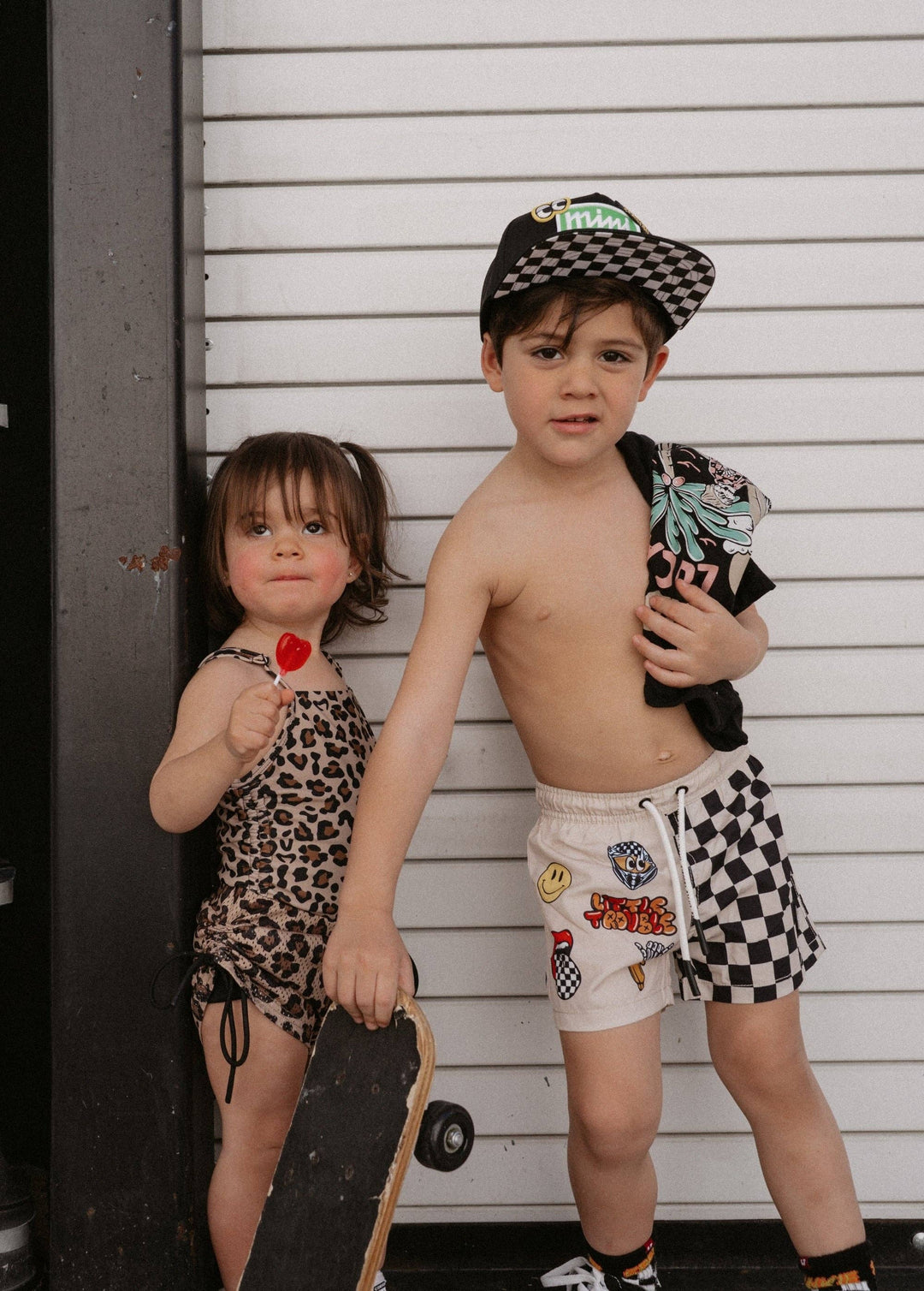Leopard Girls Mesh Shorts