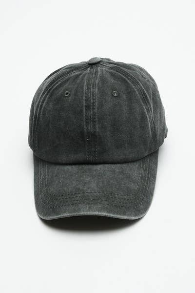 VINTAGE WASHED BASEBALL CAP 40HW702: Washed Military