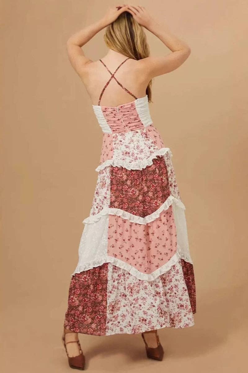 Floral Patchwork Sundress