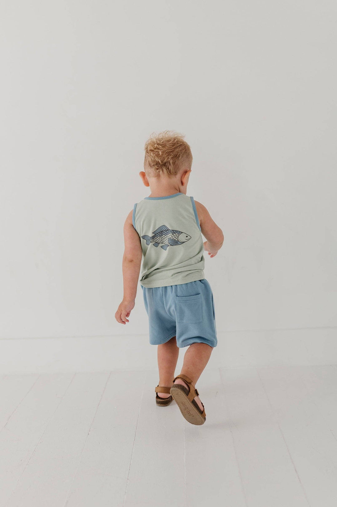Babysprouts Boy's Everyday Shorts: Storm Cloud