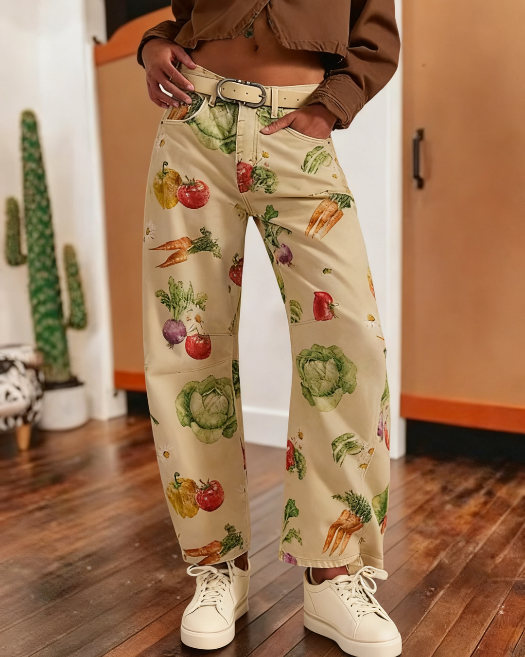 Y2k Western Vintage Paisley Printed Jeans: Python / M