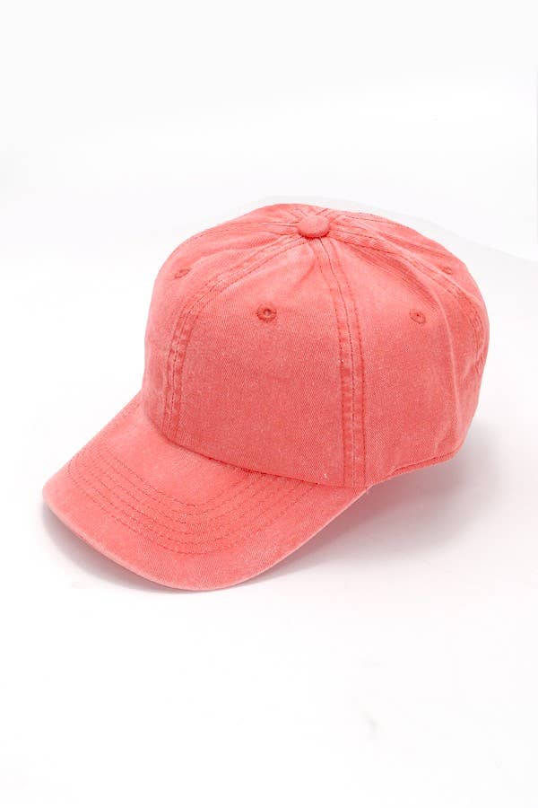 VINTAGE WASHED BASEBALL CAP 40HW702: Washed Military