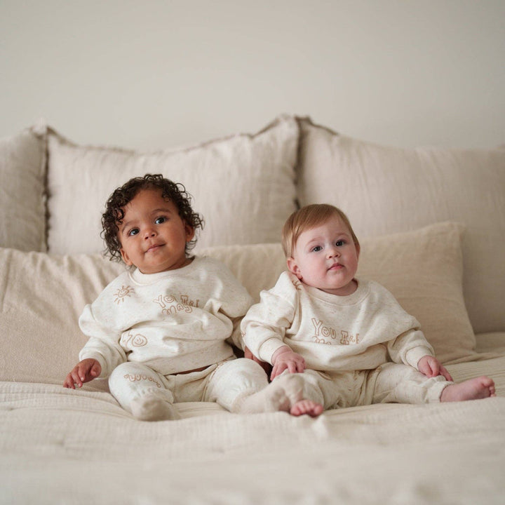 You Are Magic Sweat Set: Heathered Oatmeal / 4-5T