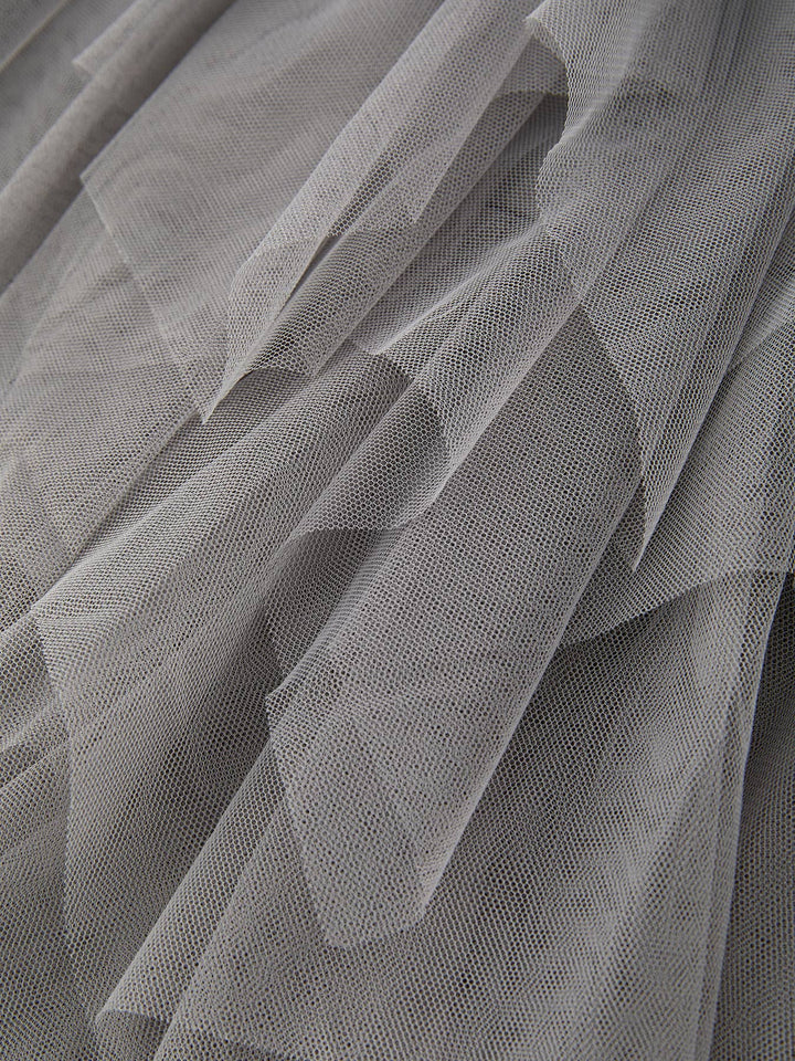 Girls Denim Tulle Skirt: 7