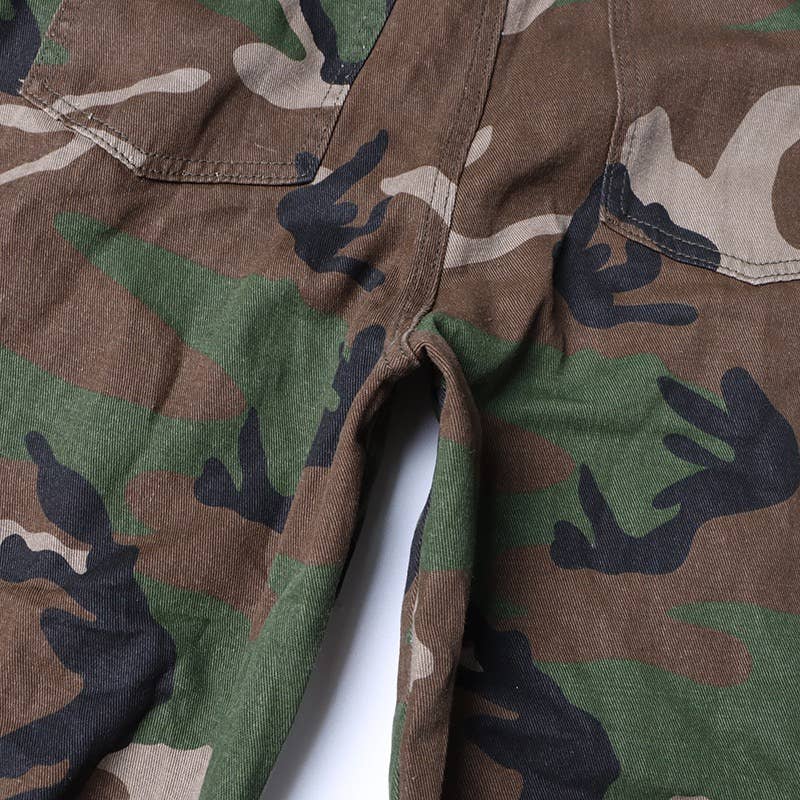 Camouflage Strapless Wide Leg Jumpsuit