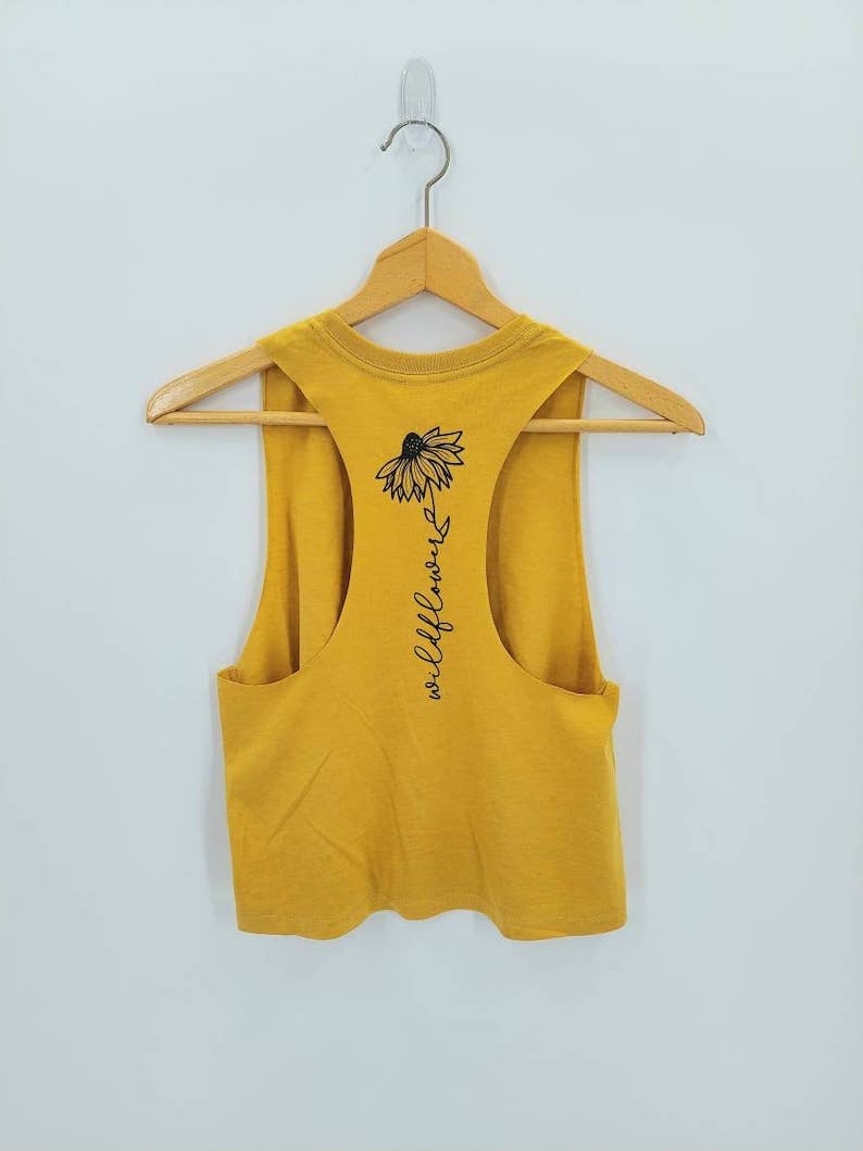Wildflower Tank - Flower Racerback Tank Top