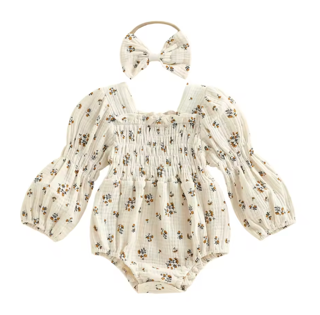 Brenda Floral Romper
