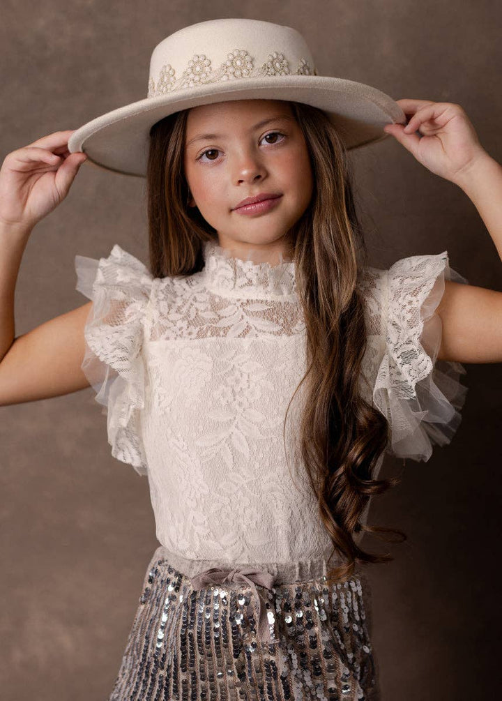 Anouk Top in Cream Lace