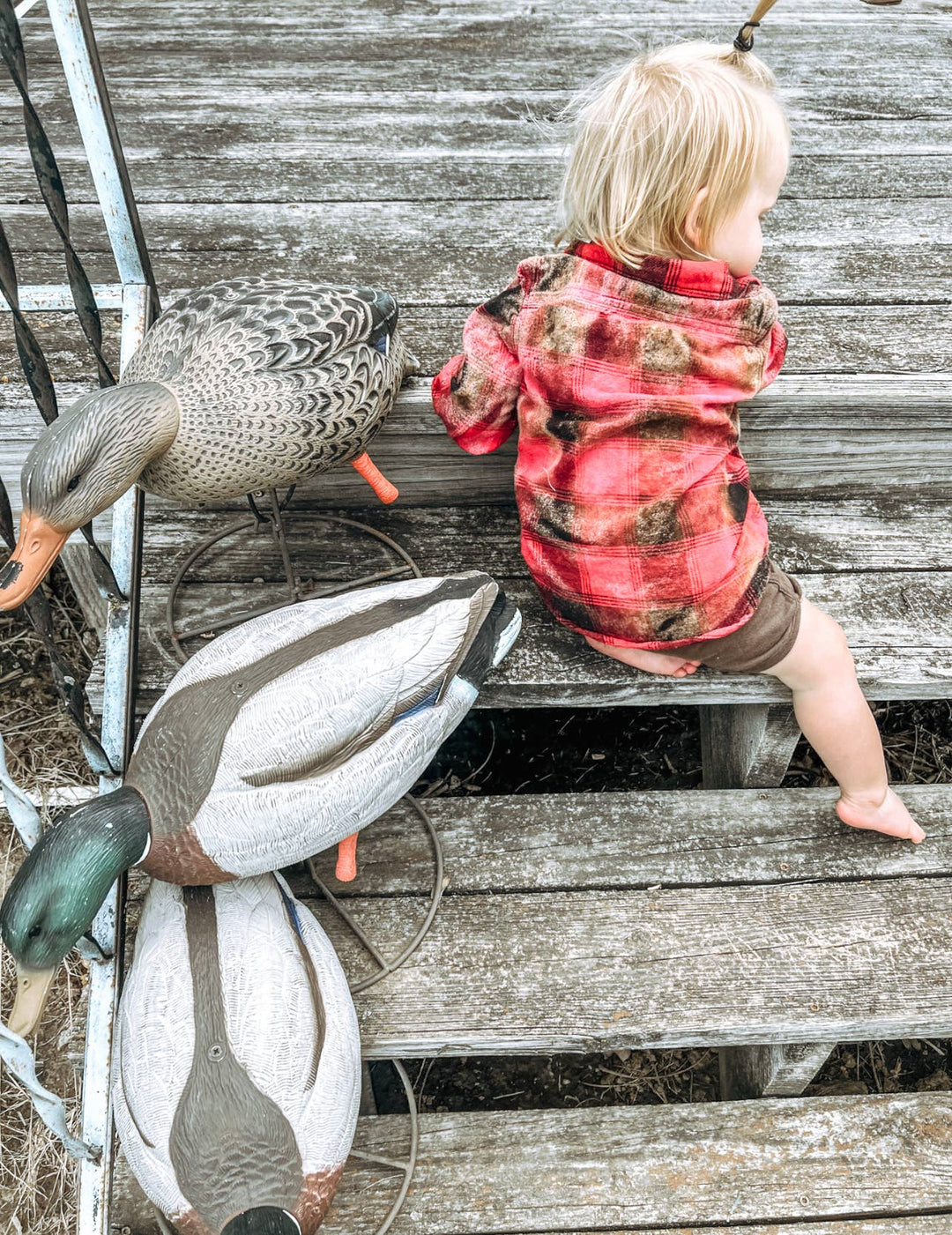 Toddler bleached flannels