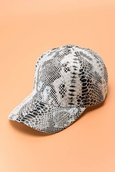 ANIMAL PRINT BASE BALL CAPS  | 40HW710: E