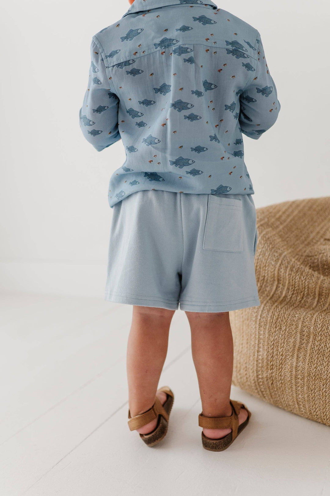 Babysprouts Boy's Everyday Shorts: Storm Cloud