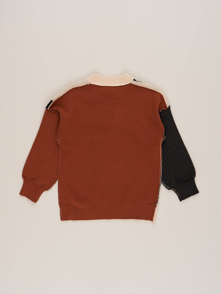 Mom & Me Tan Leopard Mock Neck Sweater: Girl / XXXS(6/12mos)