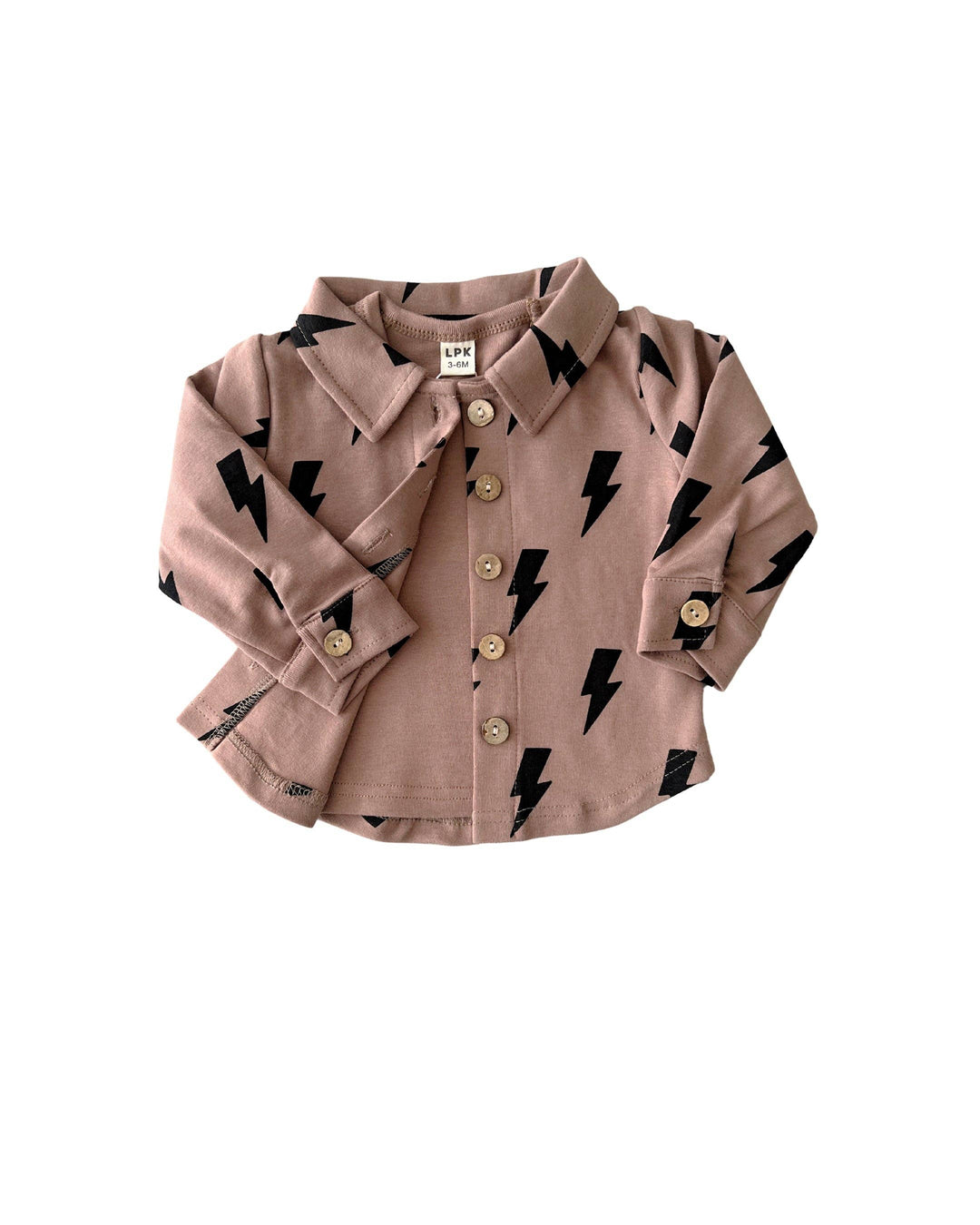Baby & Kids Fall Clothing Cotton Shacket | Mocha Bolts: 2T