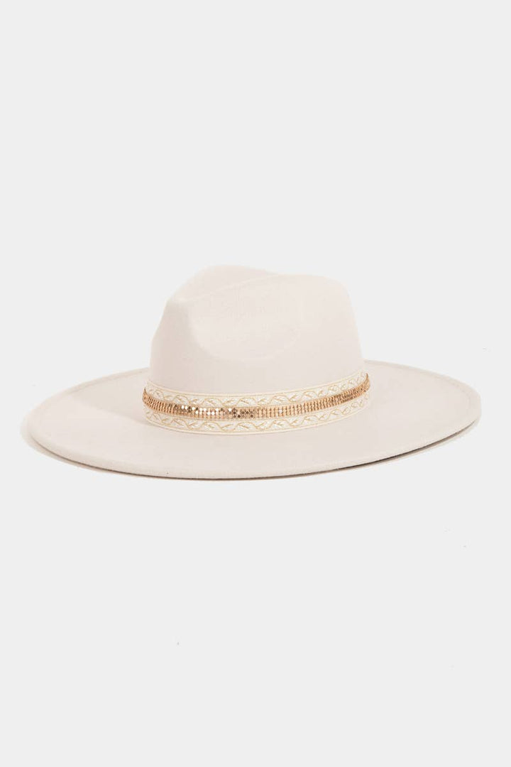 Ribbon Bow Fedora Hat: BR