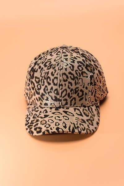 ANIMAL PRINT BASE BALL CAPS  | 40HW710: E