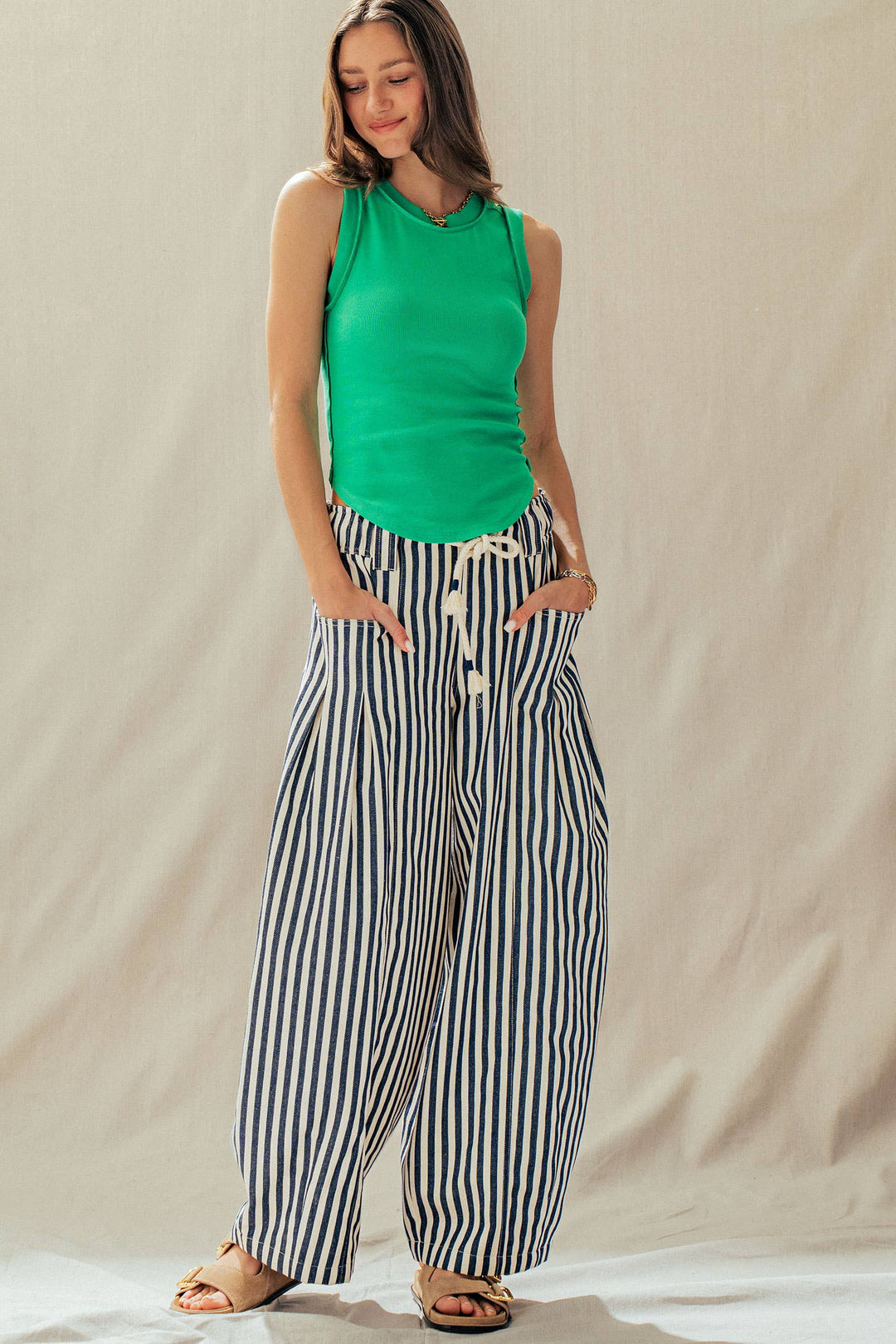 Ribbed Slim Fit Sleeveless Tank Top