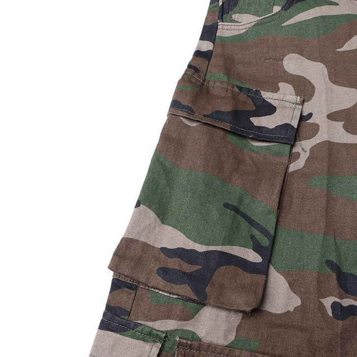 Camouflage Strapless Wide Leg Jumpsuit