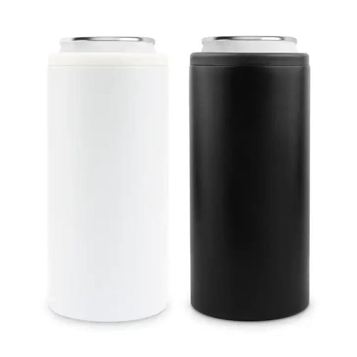 Slim Can Cooler for 12 oz. Cans - Blank: Black