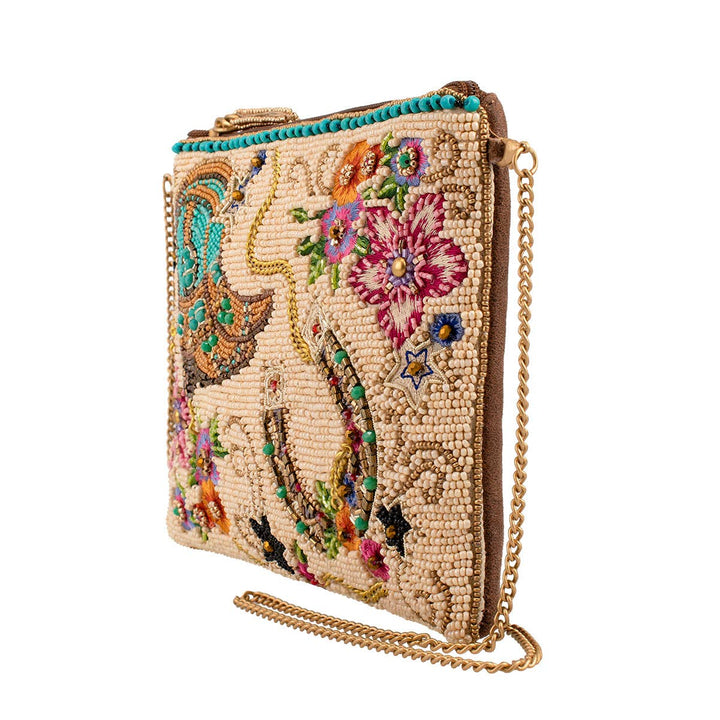 On The Range Western Boots and Horseshoe Ivory Beaded Mini