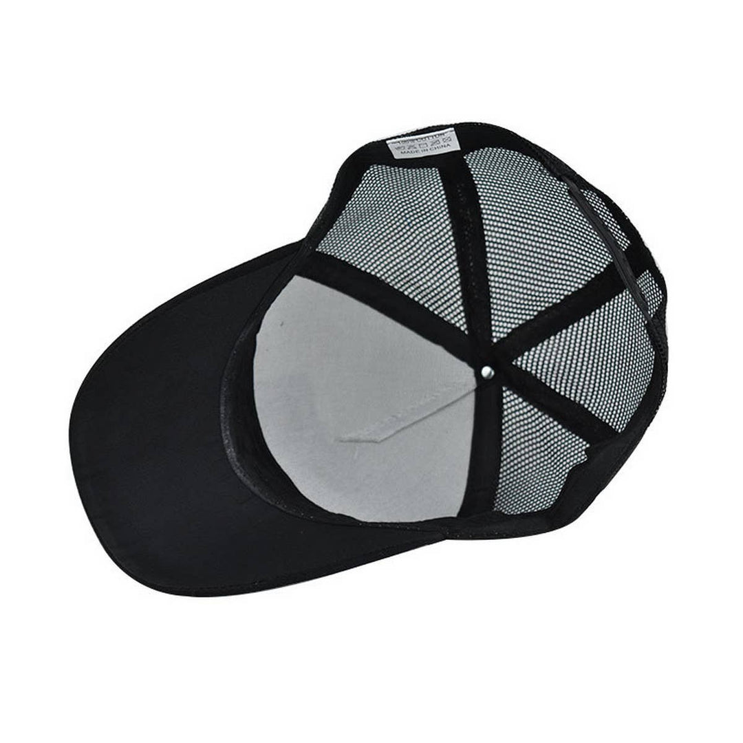 NEW ANIMAL EMBROIDERED BREATHABLE MESH TRUCKER HAT_CWAH1357: DARKGREY / (OS) 2