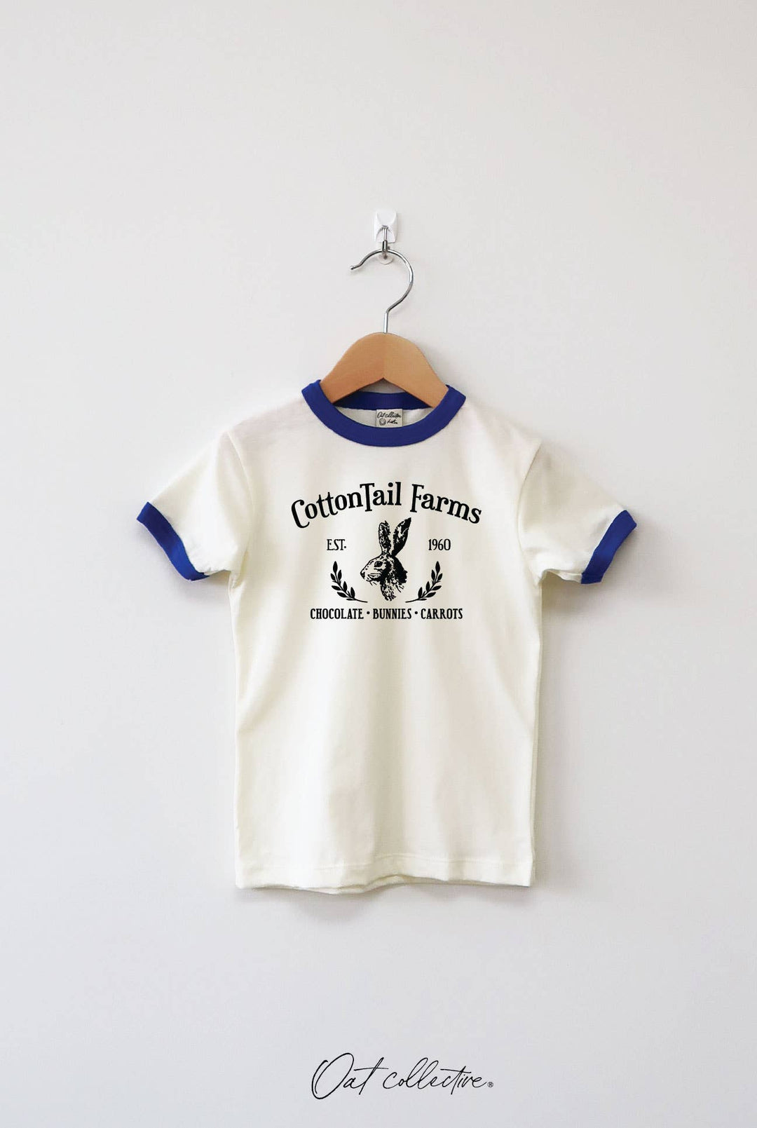 COTTONTAIL FARMS Toddler Unisex Ringer Top : NATURAL/MUSTARD
