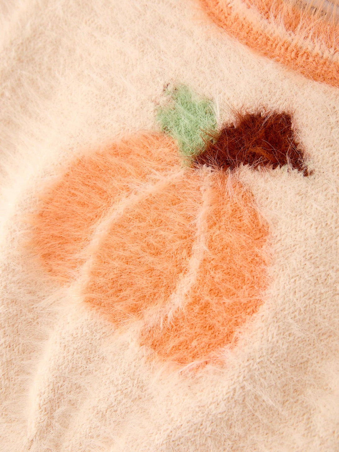 Fall Pumpkin Orange Girls Pullover Sweater