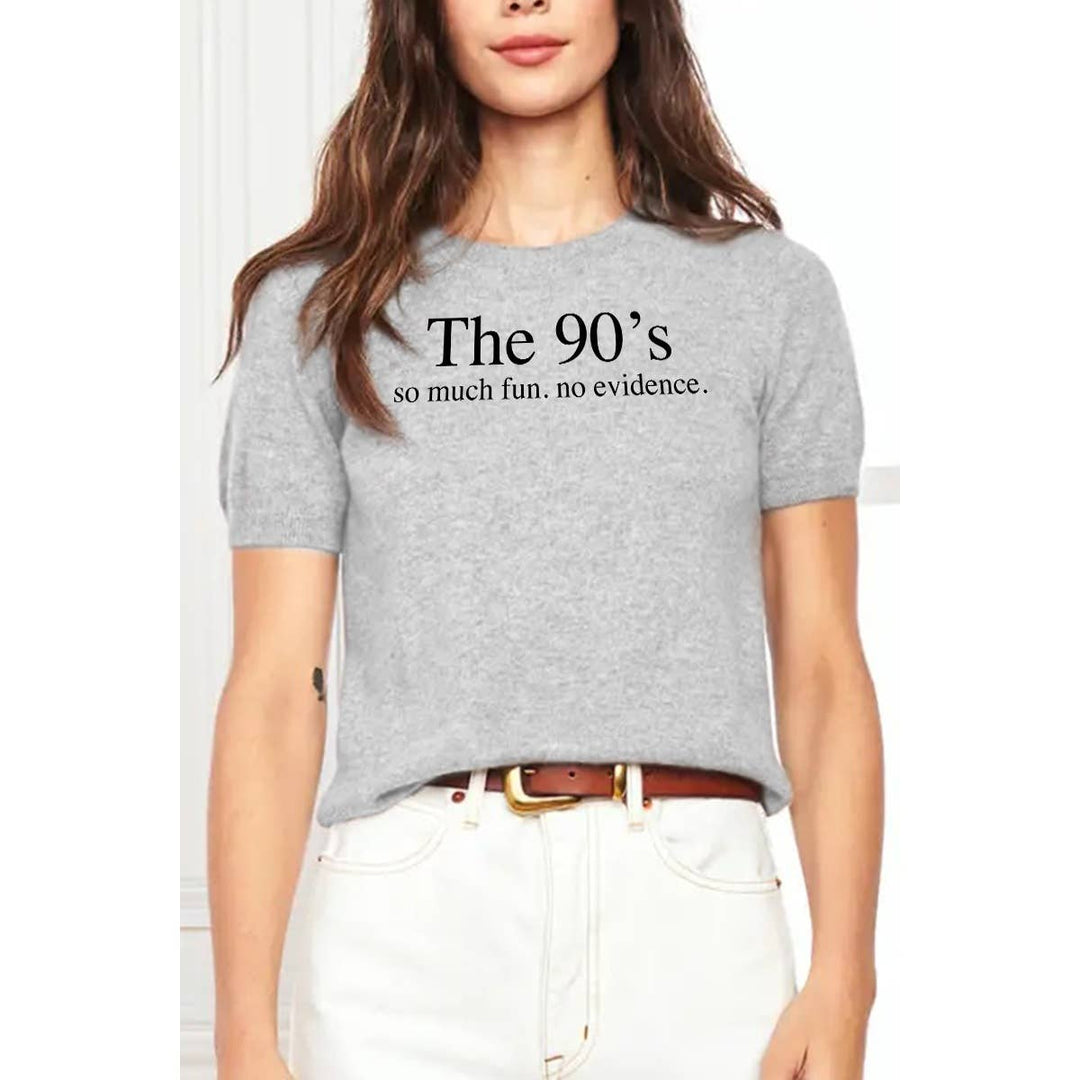 THE 90S GRAPHIC Women T-shirt: WHITE / XL