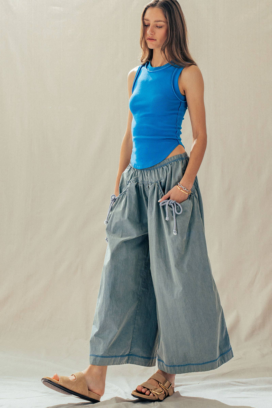 Ribbed Slim Fit Sleeveless Tank Top