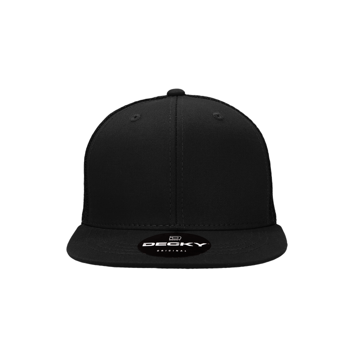 Decky 5010 - Kids Youth Trucker Hat, Flat Bill Snapback - 50: Heather Grey