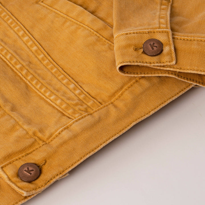 Colored Jean Jacket: Oyster