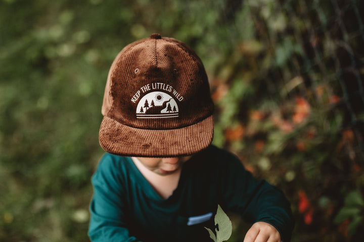 Rivers- brown corduroy hat: Toddler/ Youth