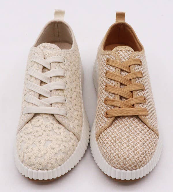 PLATFORM SNEAKER : IVORY / 12AF